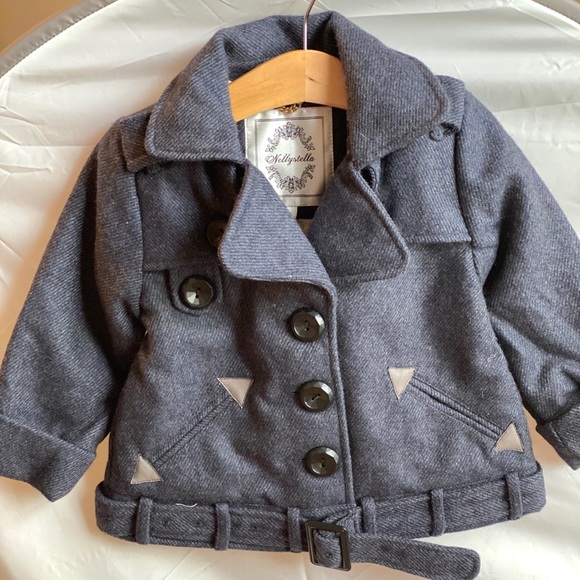 Nellystella Riley Wool Coat color Graystone - Picture 1 of 8